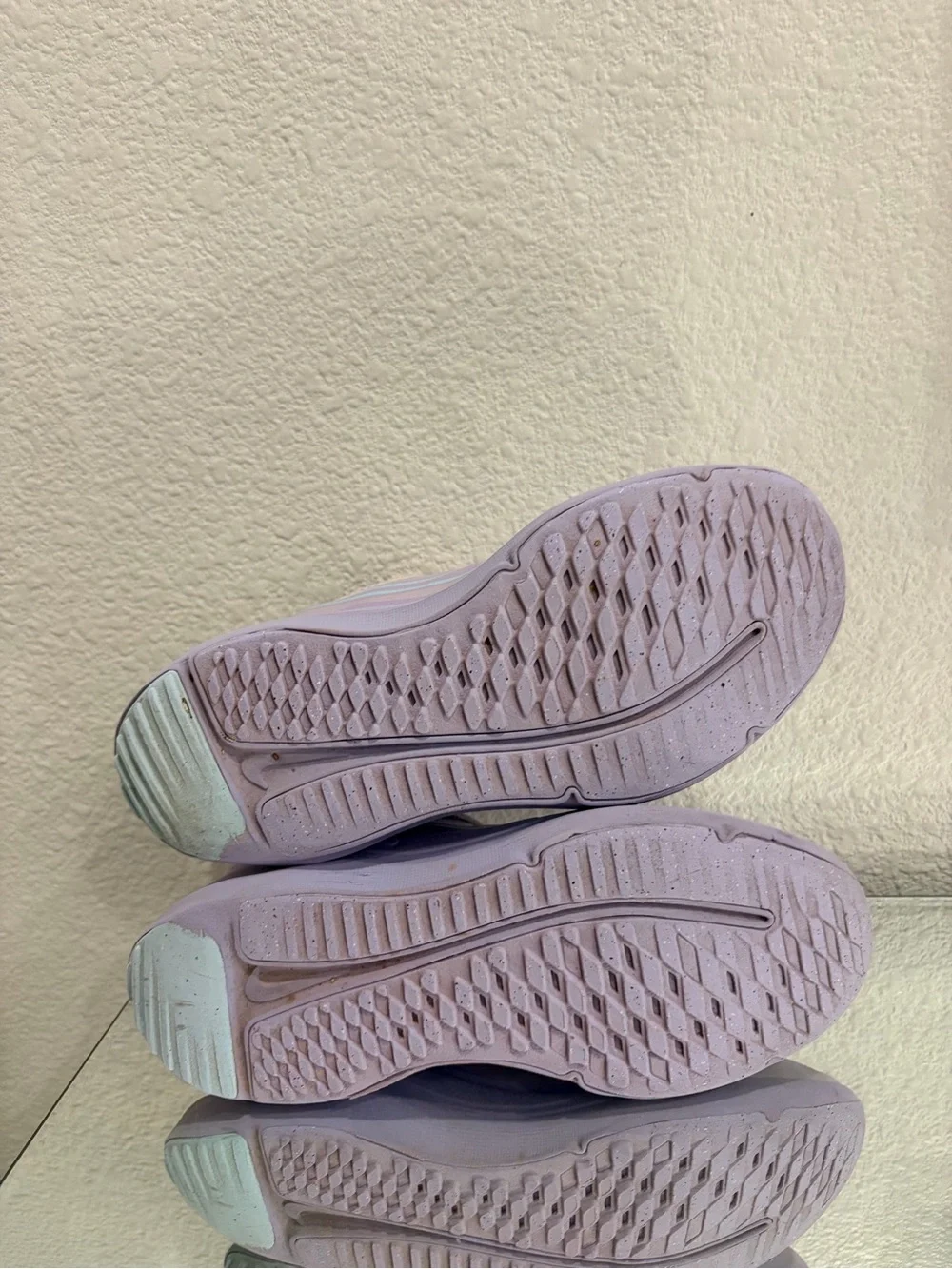 Nike Kids' Lavender Iridescent Swoosh Athletic Sneakers